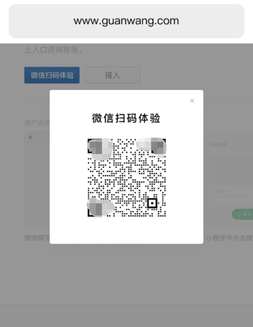 在网页接入示意图