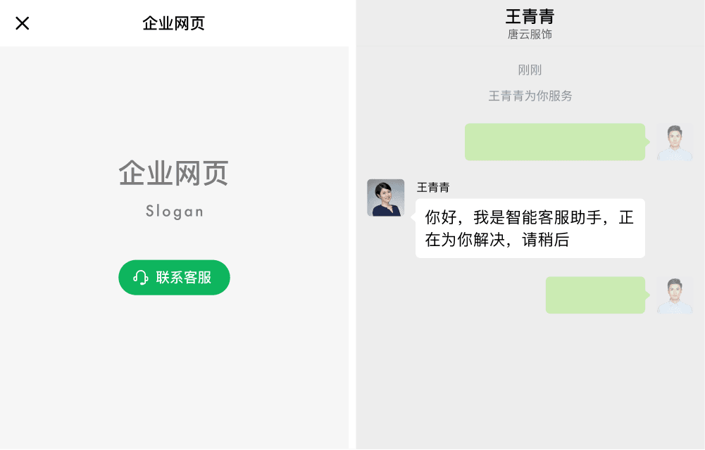 在网页接入示意图